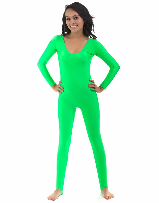 New Gymnastics Suit For Women Green Catsuit